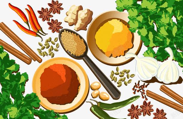 卡通厨房用品调料蔬菜高清素材 设计图片 页面网页 平面电商 创意素材 png素材 厨具素材